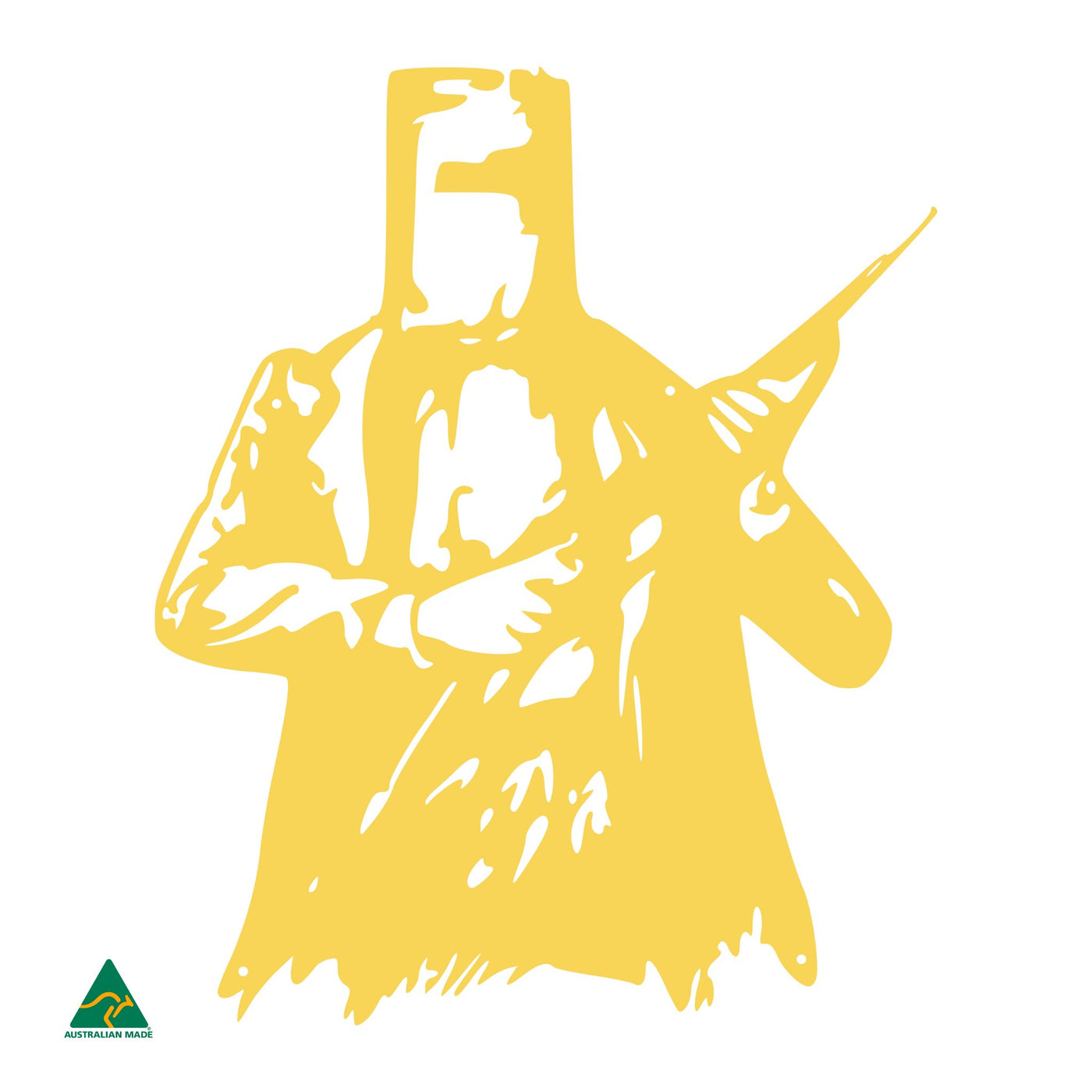 Notorious Ned Metal Wall Art | Lemon Yellow Gloss