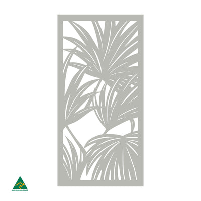 Palm Leaves Privacy Screen | Shale Grey Matt