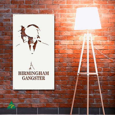 Peaky Blinders Metal Wall Art Staged Image | White Matt