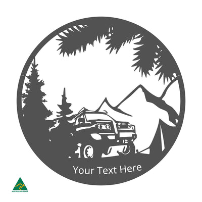 Personalised Camping Out Metal Wall Art | Monument Matt