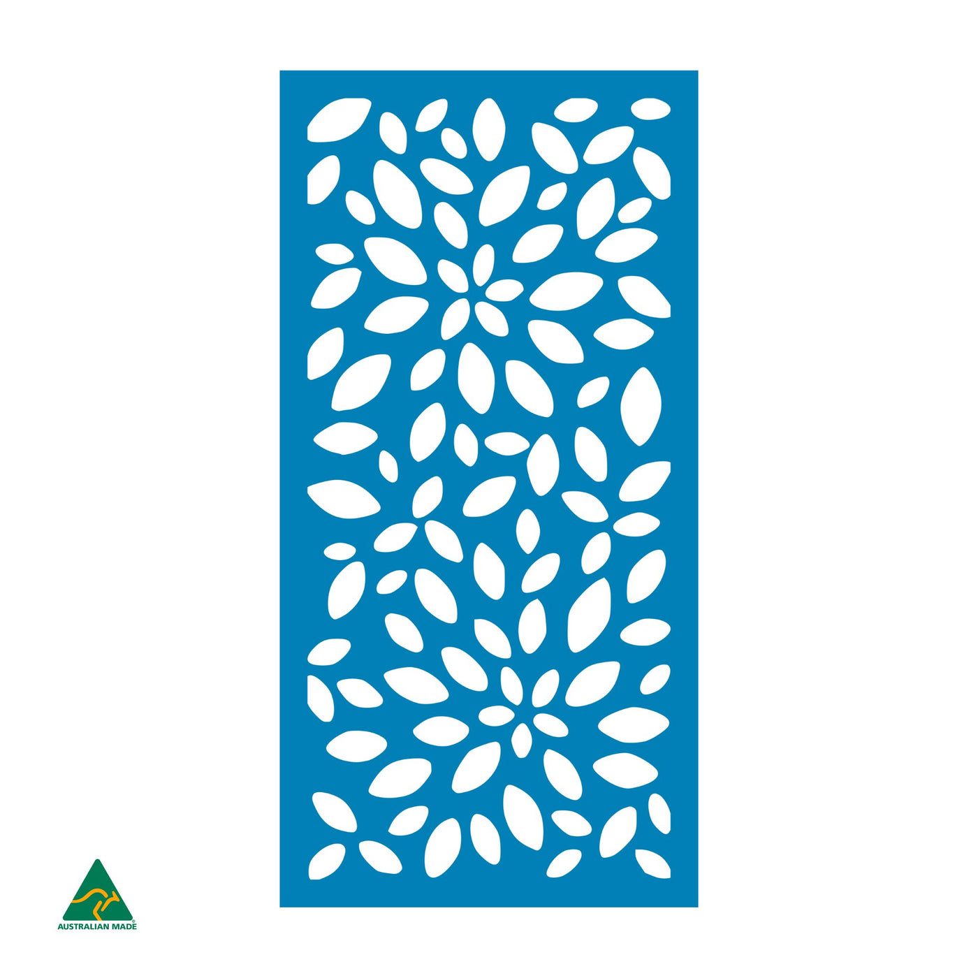 Petals Privacy Screen | Blaze Blue Gloss