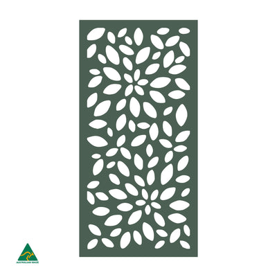 Petals Privacy Screen | Cottage Green Satin