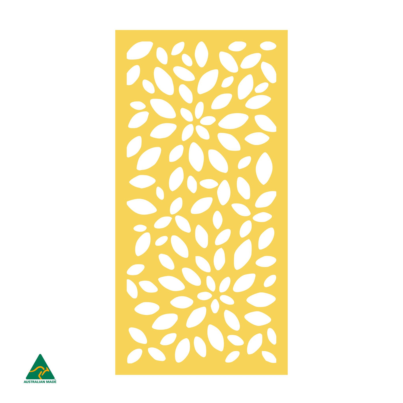 Petals Privacy Screen | Lemon Yellow Gloss