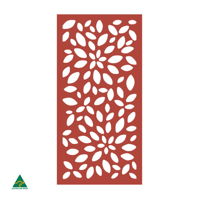 Petals Privacy Screen | Signal Red Gloss