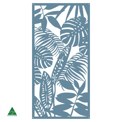Rainforest Leaves Metal Wall Art | Wedgewood Satin