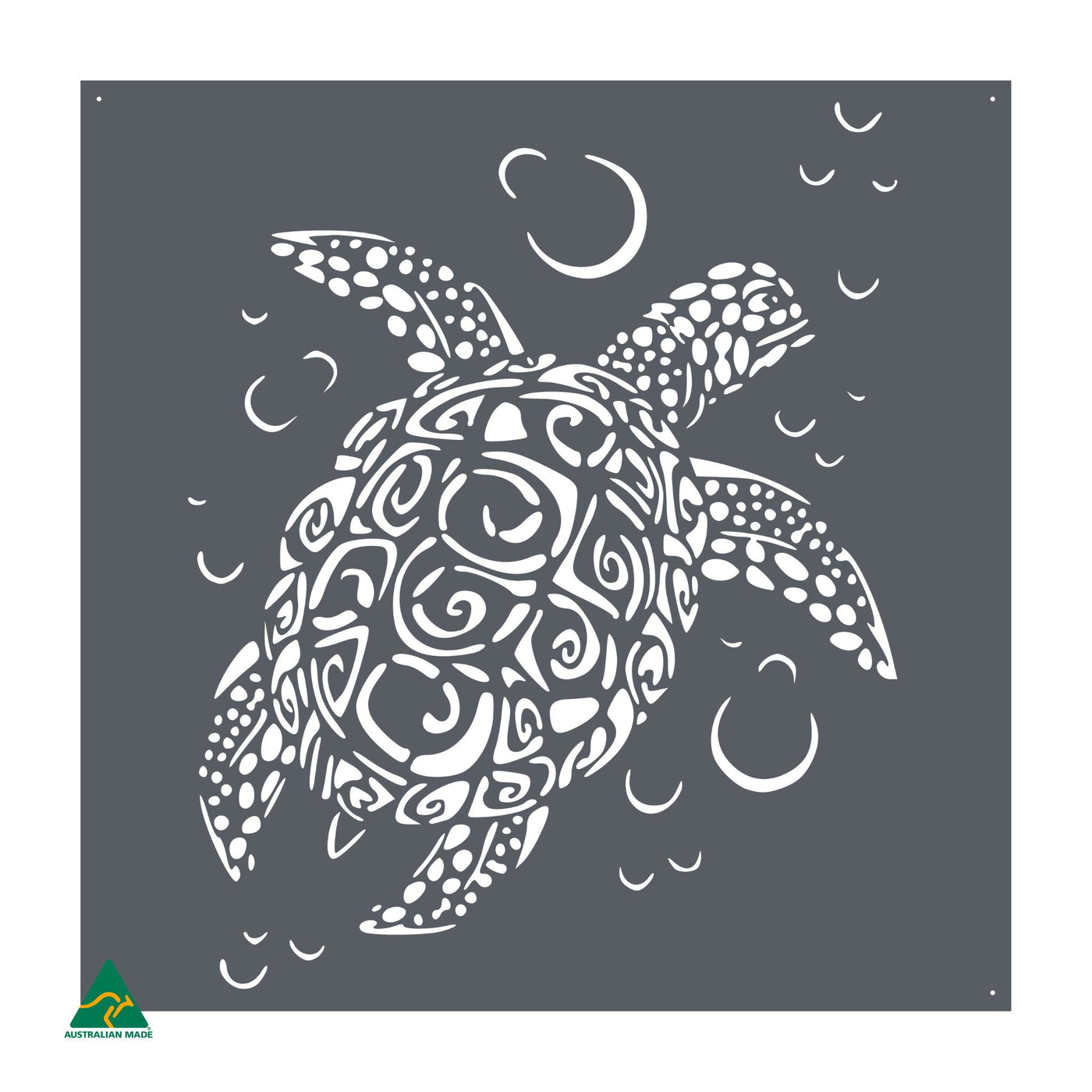 Sea Turtle Metal Wall Art | Ironstone Matt