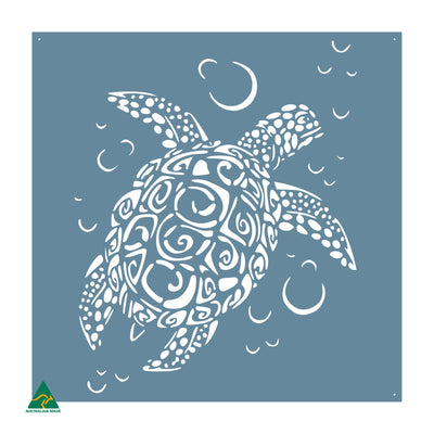 Sea Turtle Metal Wall Art | Wedgewood Satin