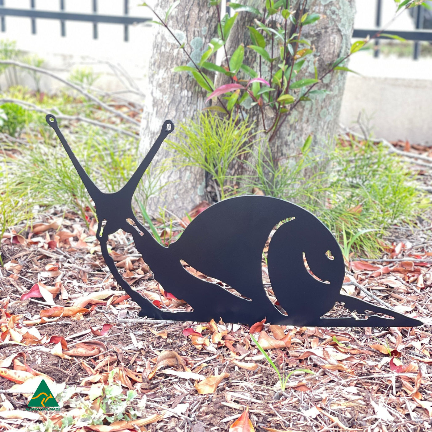 Snail Garden Decor Photo | Night Sky (Black) Matt