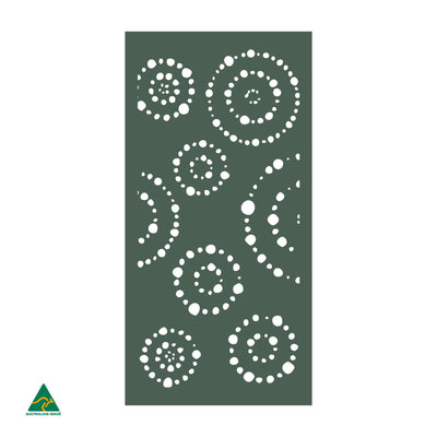 Solar System Privacy Screen | Cottage Green Satin