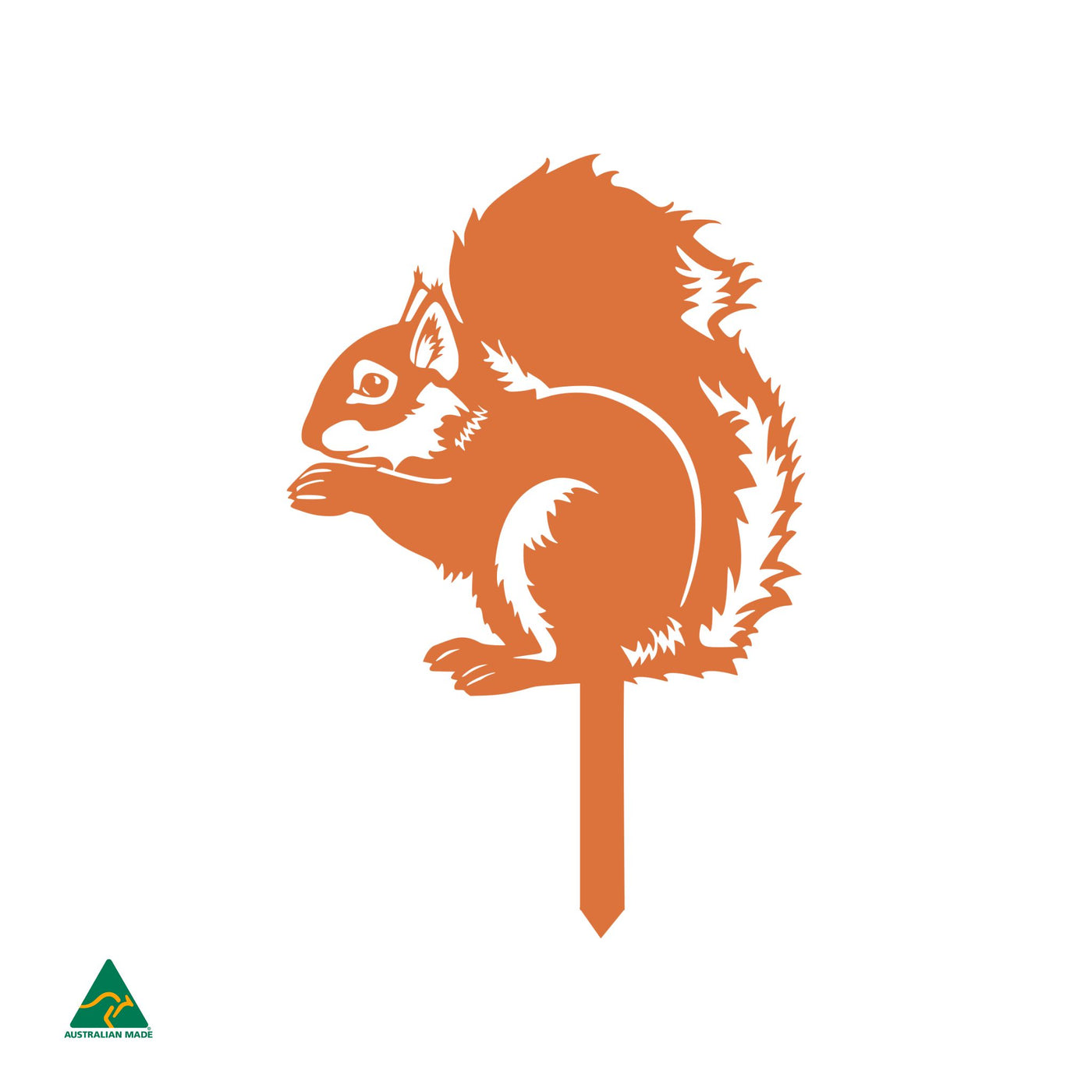 Squirrel Garden Decor | Orange X15 Gloss