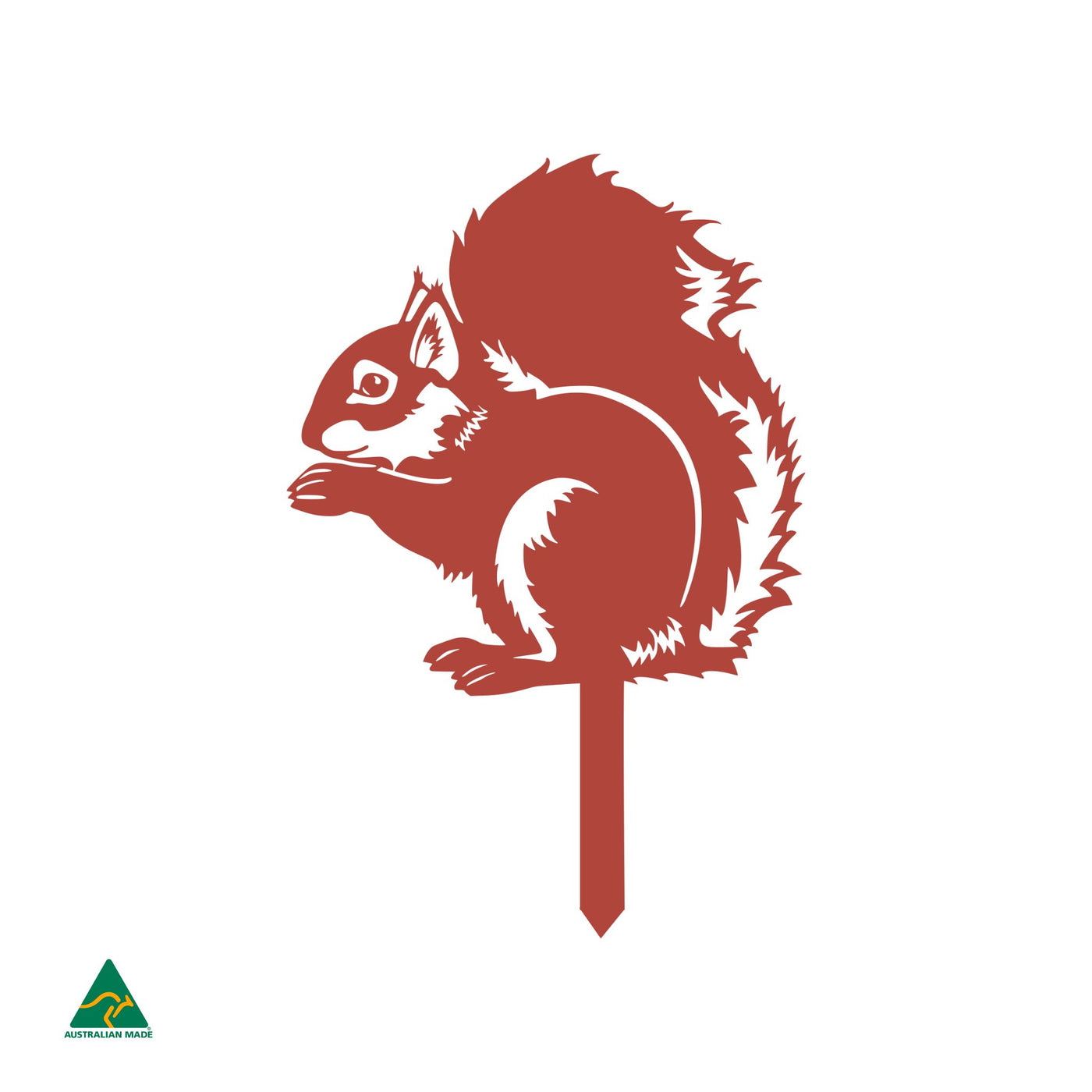 Squirrel Garden Decor | Signal Red Gloss