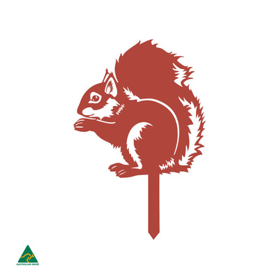 Squirrel Garden Decor | Signal Red Gloss