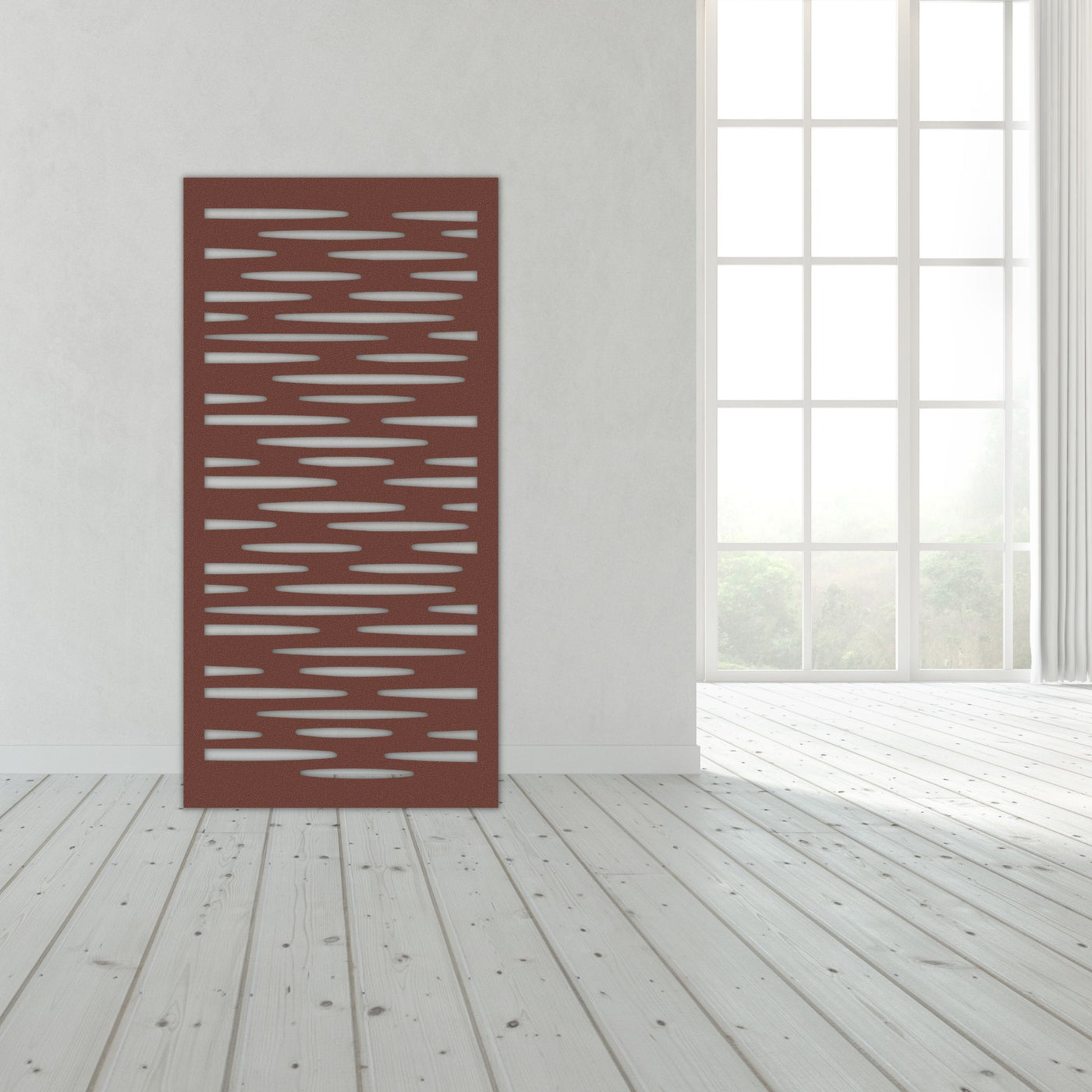 Staged Image | Clouds Privacy Screen | Rust Patina