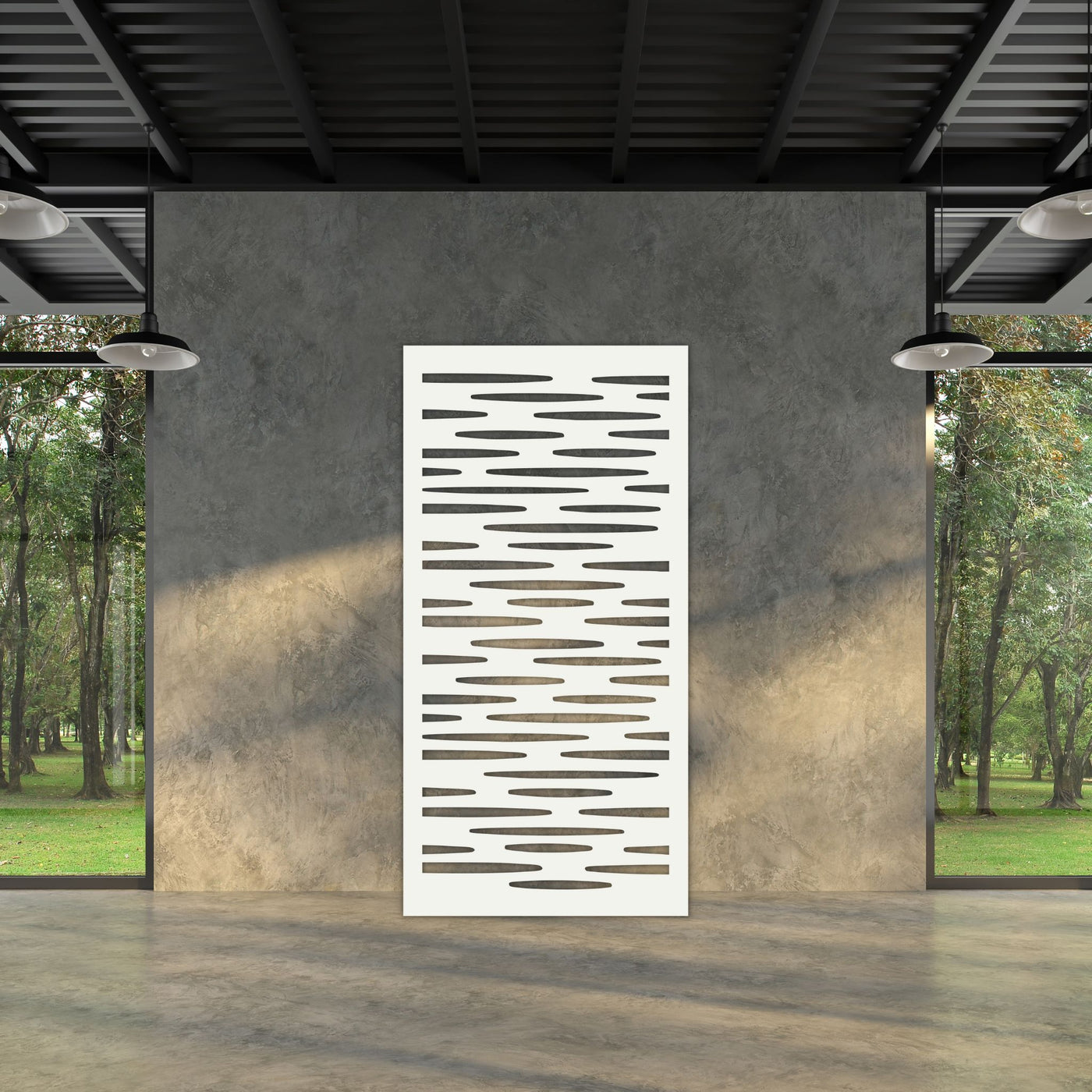 Staged Image | Clouds Privacy Screen | White Matt