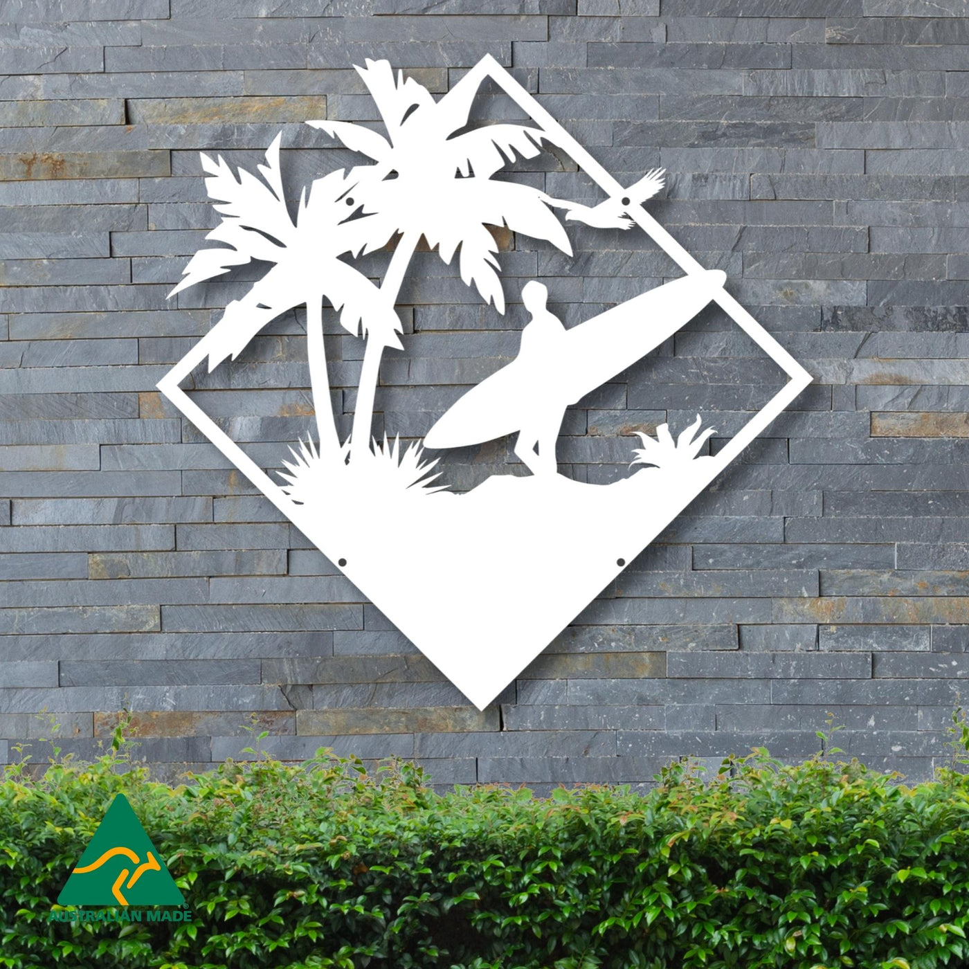 High Tide Metal Wall Art | White Finish