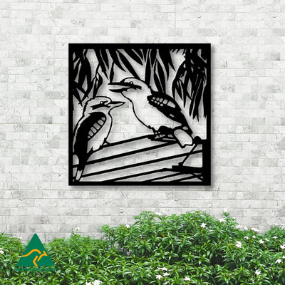 Kookaburra Metal Wall Art | Black Finish