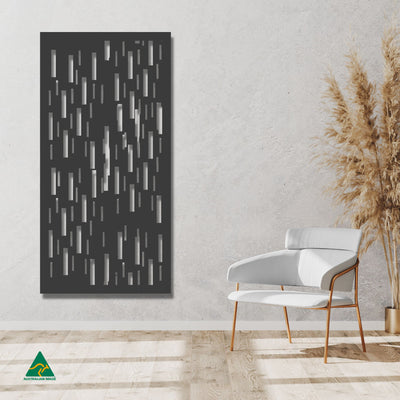 Staged Image | Matrix Privacy Screen | Night Sky (Black) Matt