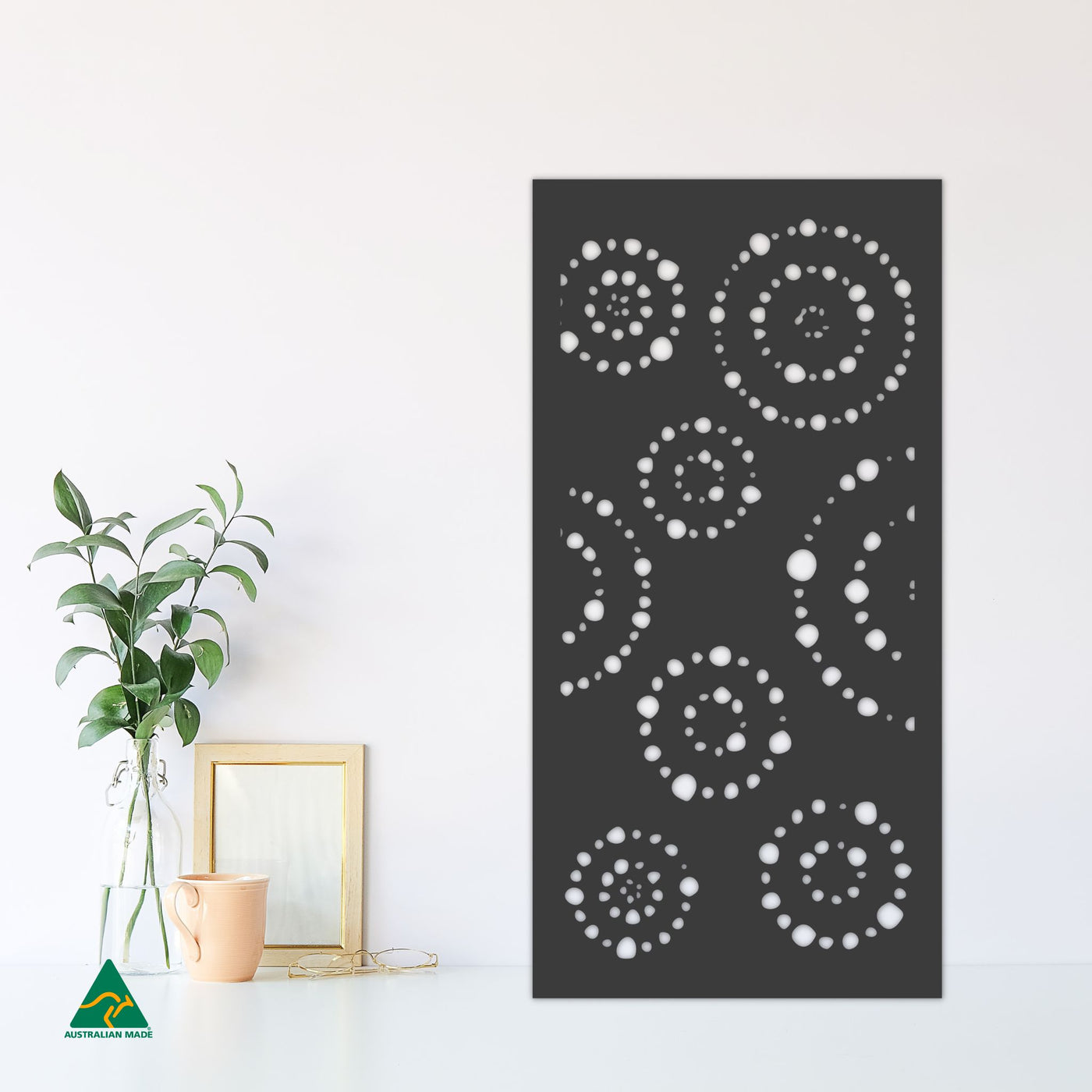 Staged Image | Solar System Privacy Screen | Night Sky (Black) Matt