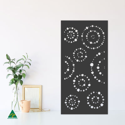 Staged Image | Solar System Privacy Screen | Night Sky (Black) Matt