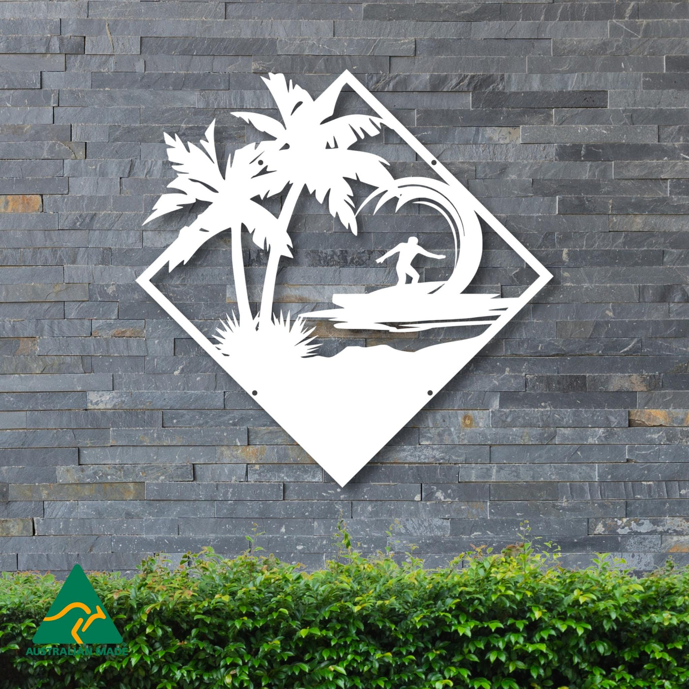 The Perfect Wave Metal Wall Art | White Finish