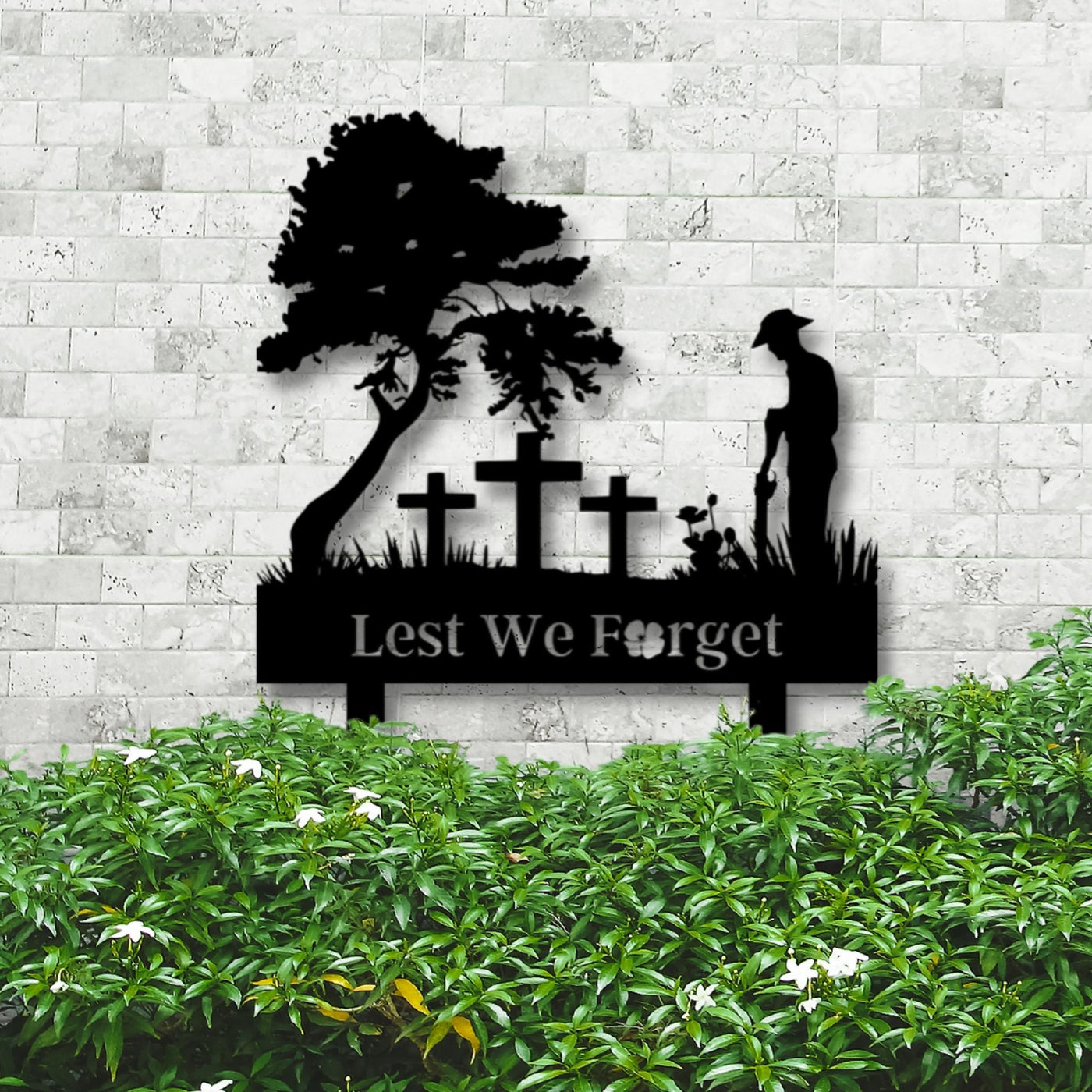 The Remembrance Garden Stake | Black Finish