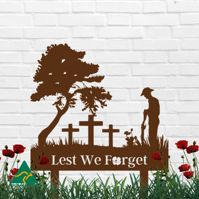 The Remembrance Garden Stake | Rust Finish