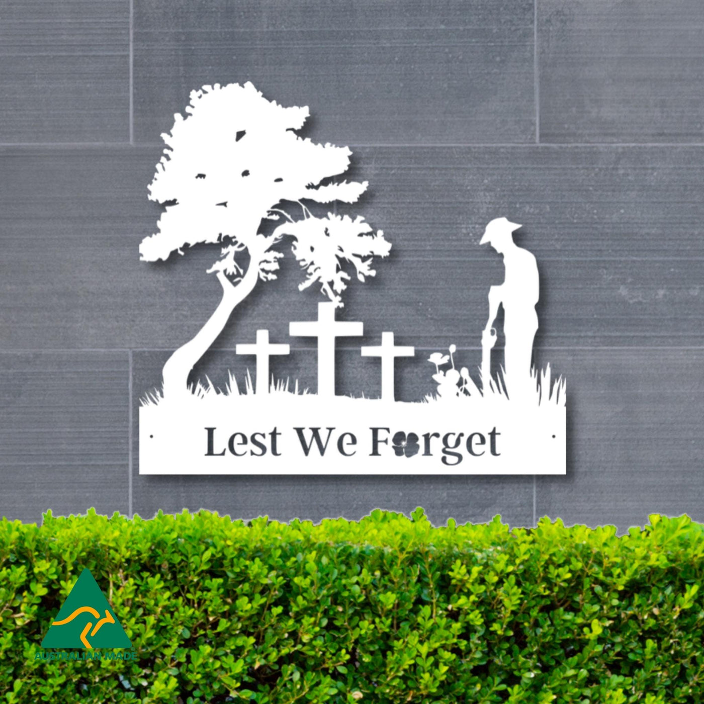 The Remembrance Metal Wall Art | White Finish