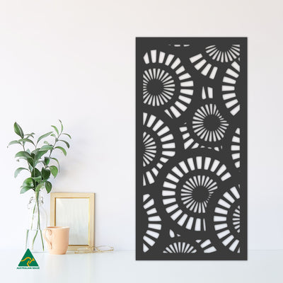 Staged Image | Wheels Privacy Screen | Night Sky (Black) Matt