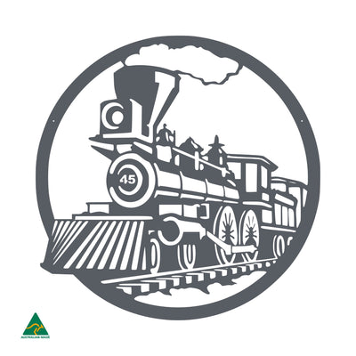 Steam Train Metal Wall Art | Ironstone Matt