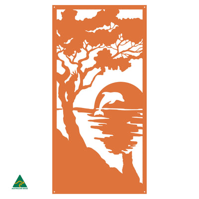 Sunset Serenity Metal Wall Art | Orange X15 Gloss
