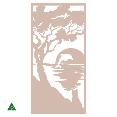 Sunset Serenity Metal Wall Art | Pink Sand Matt