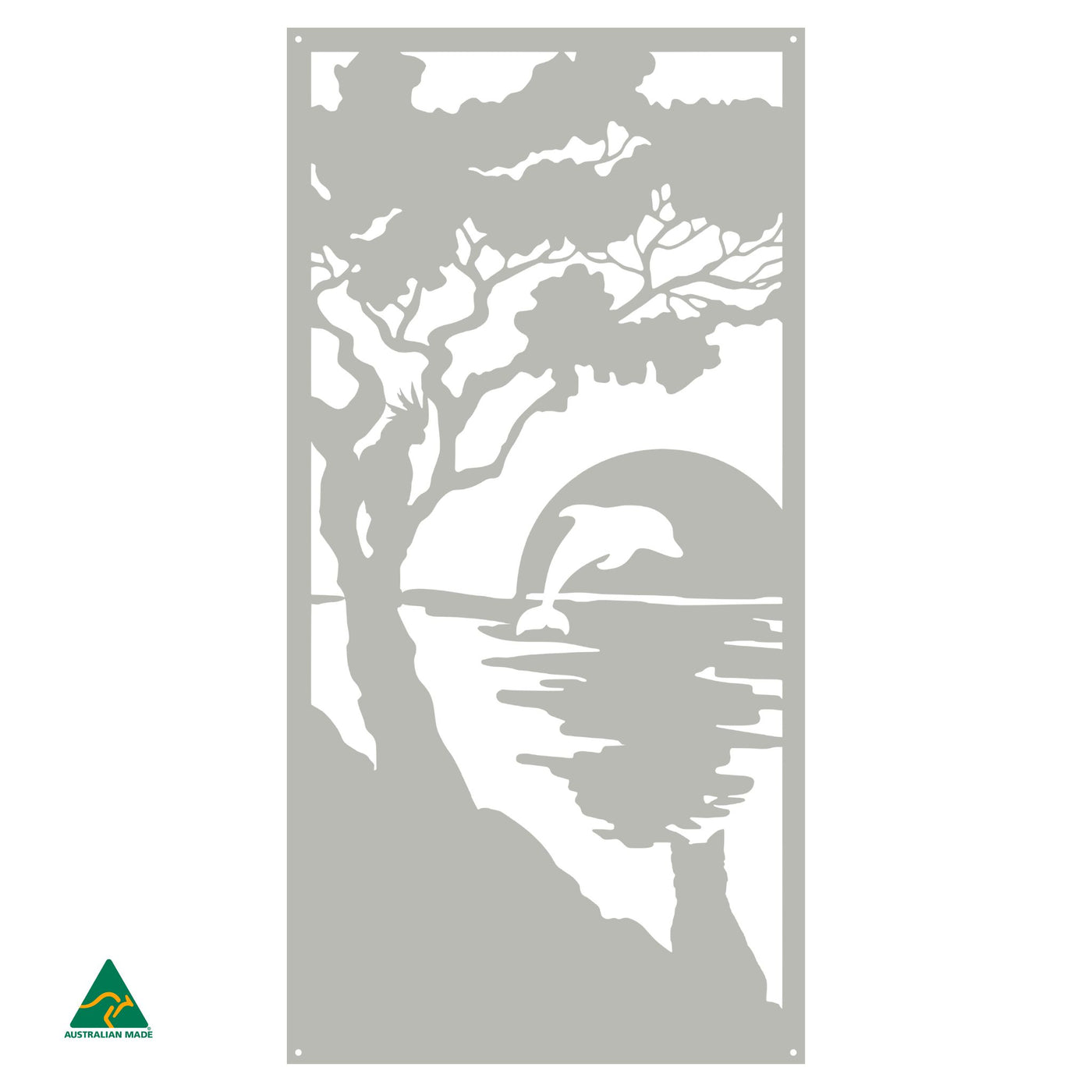 Sunset Serenity Metal Wall Art | Shale Grey Matt