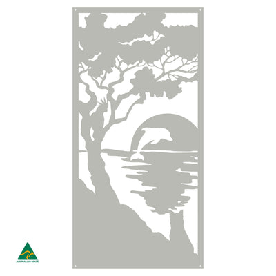 Sunset Serenity Metal Wall Art | Shale Grey Matt