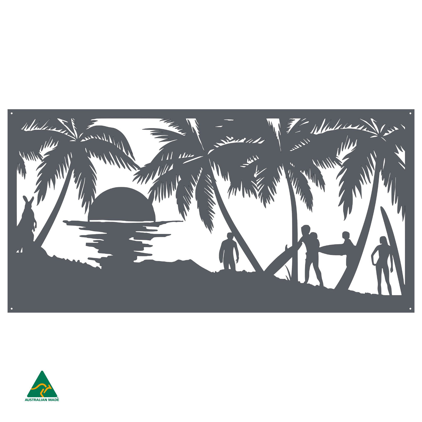 Surf’s Up Metal Wall Art | Ironstone Matt