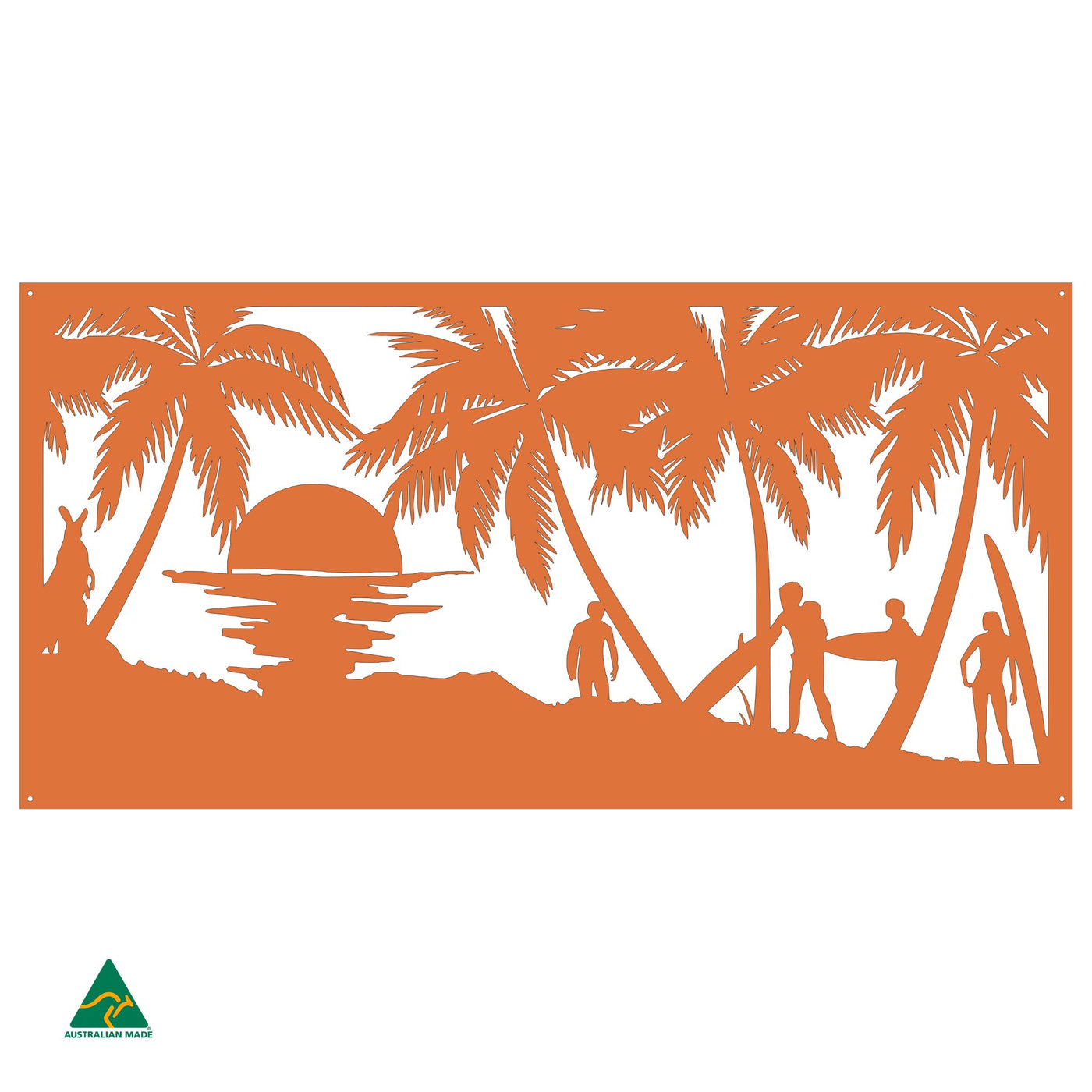 Surf’s Up Metal Wall Art | Orange X15 Gloss