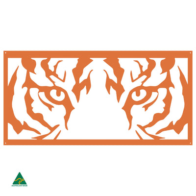 The Big Cat Metal Wall Art | Orange X15 Gloss