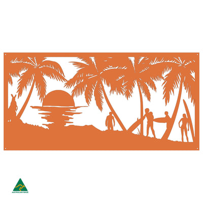 Surf’s Up Metal Wall Art | Orange X15 Gloss