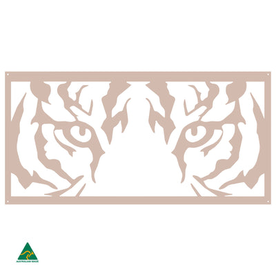 The Big Cat Metal Wall Art | Pink Sand Matt