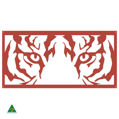 The Big Cat Metal Wall Art | Signal Red Gloss