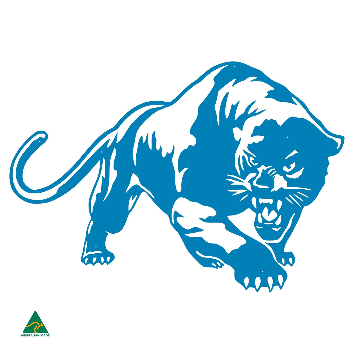The Black Panther Metal Wall Art | Blaze Blue Gloss