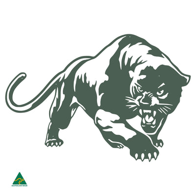 The Black Panther Metal Wall Art | Cottage Green Satin
