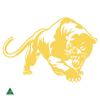 The Black Panther Metal Wall Art | Lemon Yellow Gloss