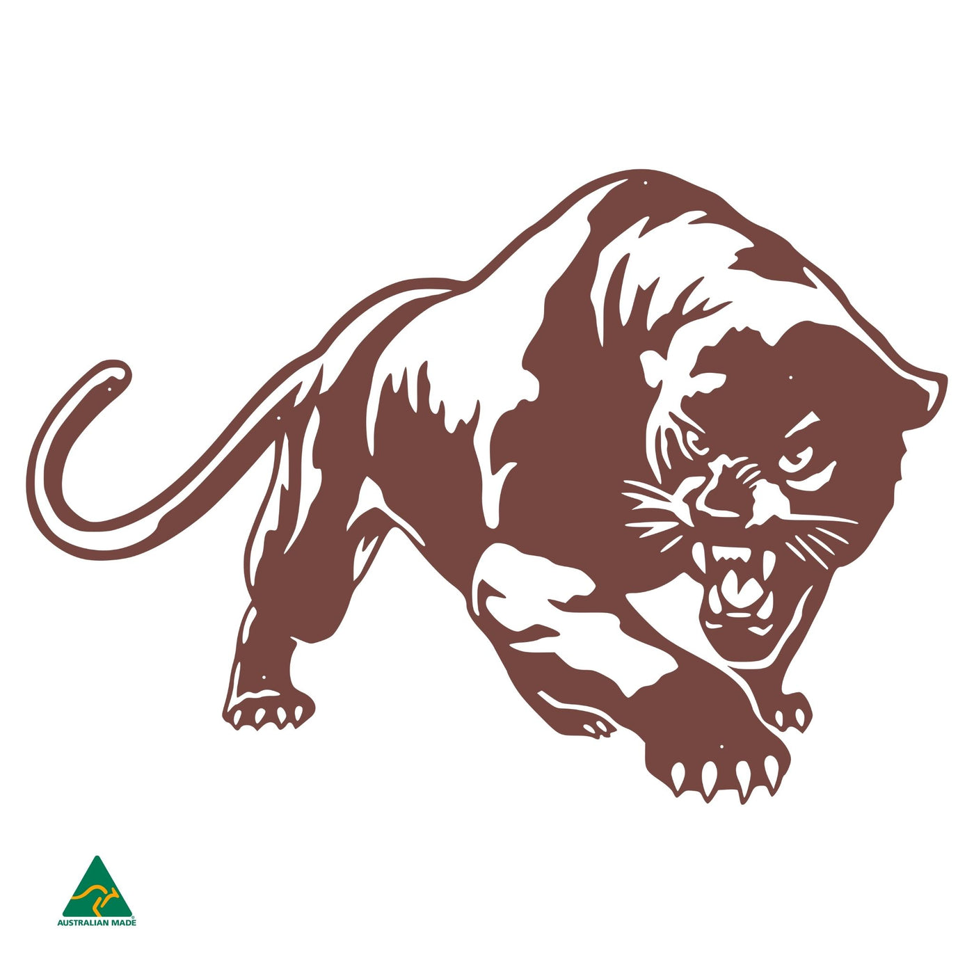 The Black Panther Metal Wall Art | Manor Red Satin