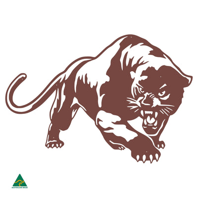 The Black Panther Metal Wall Art | Manor Red Satin