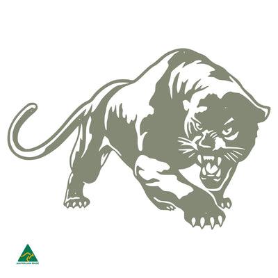 The Black Panther Metal Wall Art | Pale Eucalypt Matt