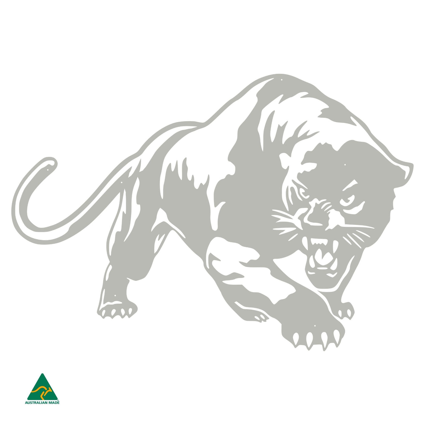 The Black Panther Metal Wall Art | Shale Grey Matt