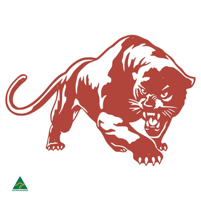 The Black Panther Metal Wall Art | Signal Red Gloss