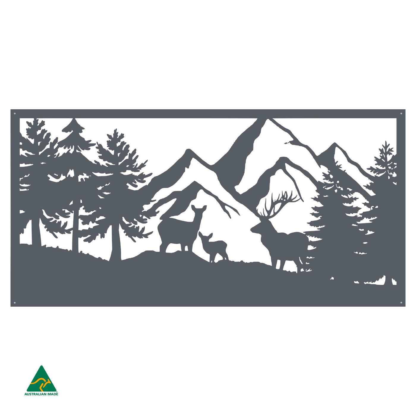 The Great Alpine Metal Wall Art | Ironstone Matt