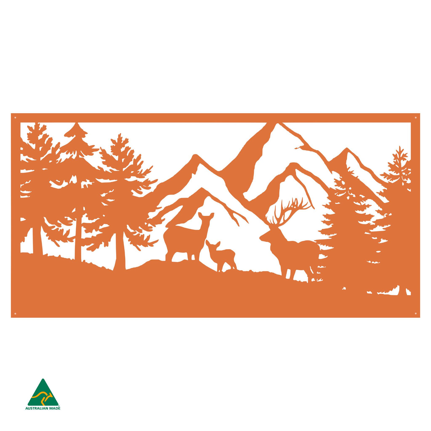 The Great Alpine Metal Wall Art | Orange X15 Gloss