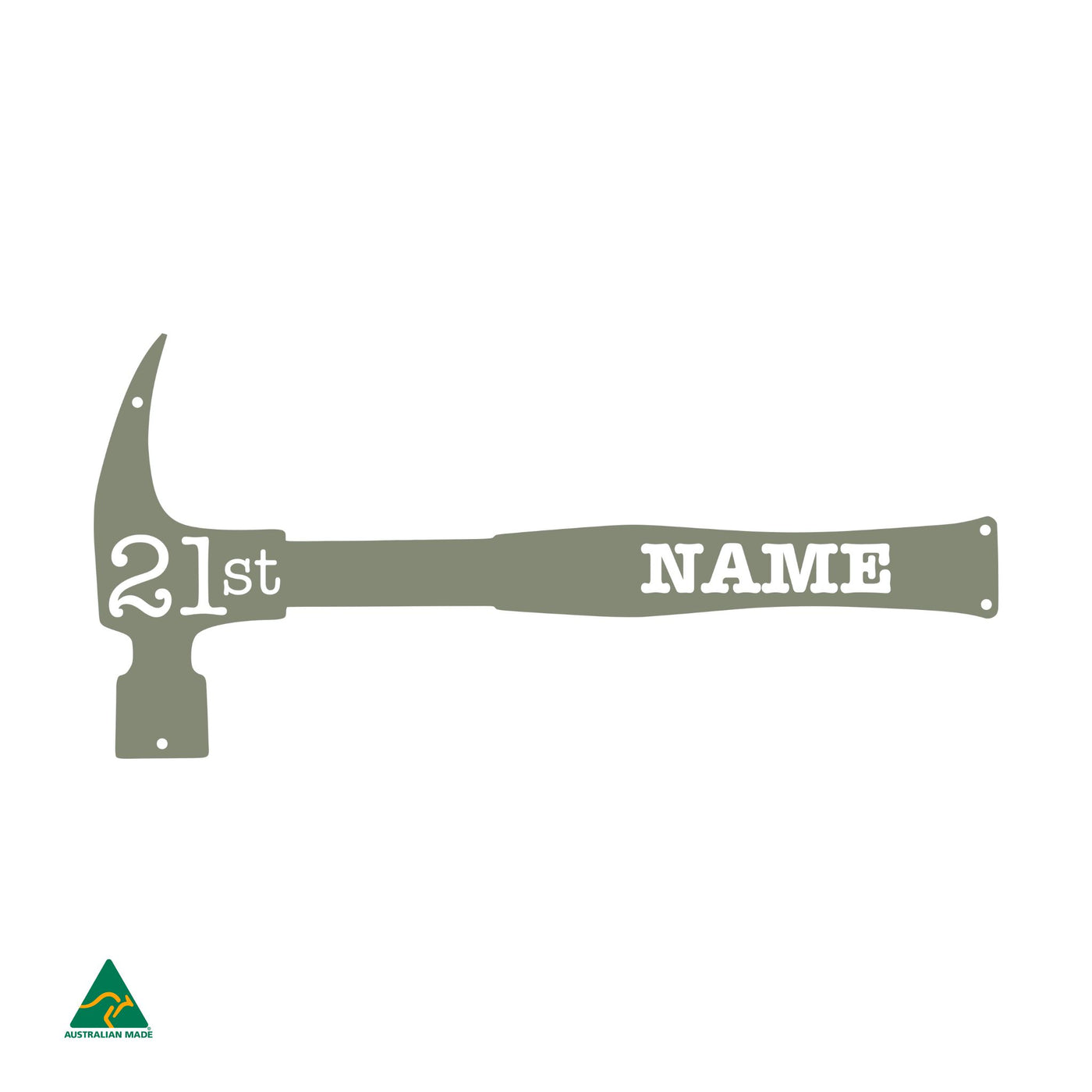 Tradie's Tool 21st Key  | Pale Eucalypt Matt